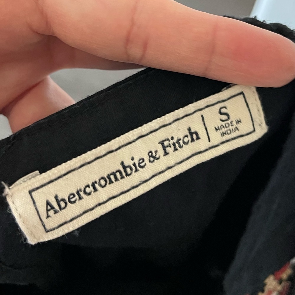 Abercrombie & Fitch|Embroidered Aztec Border Full Length Jumpsuit, Boho/Tassels• - Picture 12 of 16